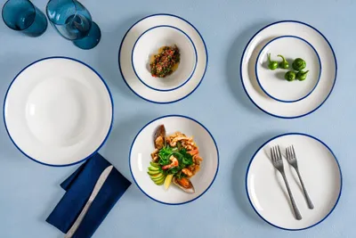 Obrázok produktu pre Bonna servírovacia miska - Linea Blue - porcelán - 23x16 cm