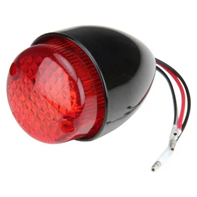 Produktbild von Mini Rücklicht Bremslicht Kennzeichenbeleuchtung schwarz für Custom Bike Chopper