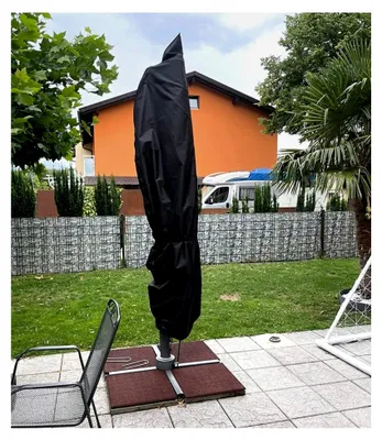 Produktbild von Wasserdichte Schutzhülle für Gartenschirme bis Ø 4m aus robustem 600D Polyester, 265 cm