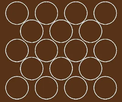 Image de Autocollants ronds, diamètre 10 cm, 18 pièces, brun mat