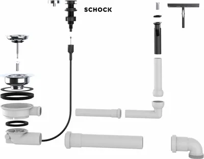 Produktbild von Schock Ablaufgarnitur Drehexcenter chrom