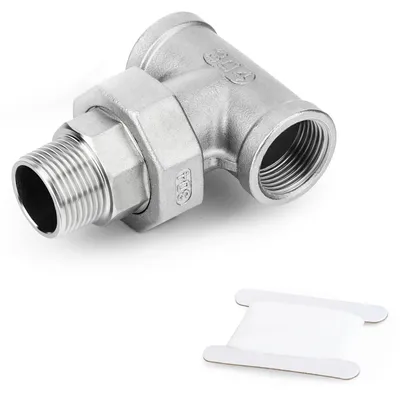 T-Stück 3-Wege Kupplung 1" IG x 1" AG BSP Edelstahl 304