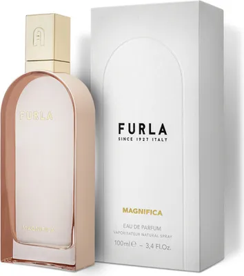 Productafbeelding van Furla Magnifica, damesparfum, 100 ml, niet navulbaar, geur: perzik, lavendel, mandarijn, lelietje-van-dalen, gardenia, roos, amber, sandelhout, orchidee