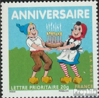 Produktbild von Briefmarken Frankreich 2007 Mi 4295I (kompl.Ausg.) postfrisch Geburtstags-Grußmarke