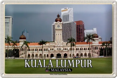 Produktbild von Blechschild Reise 30x20cm Kuala Lumpur Sultan Abdul Building