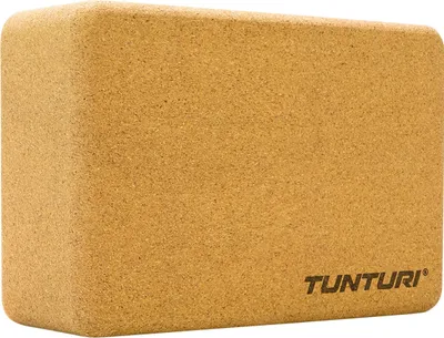 Produktbild von Tunturi Yogablock aus Kork, nachhaltiger Fitnessblock, Naturkork für Yoga, Pilates, Training