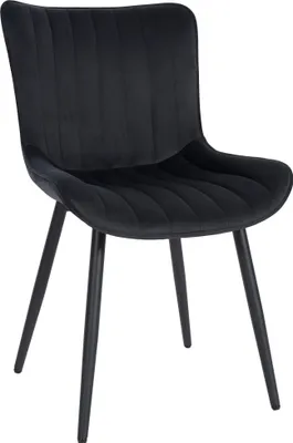 Produktbild von Stuhl HLO-CP102 Samt  schwarz