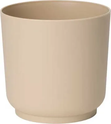 Productafbeelding van Matte bloemenhoes, beige, gemaakt van gerecycled kunststof, 12,5x13 cm
