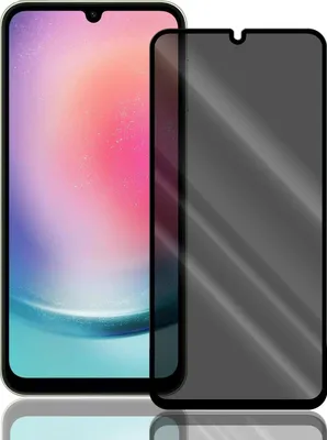 A smartphone screen protector is shown next to a smartphone.