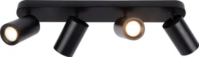 Produktbild von Ledvion - LED-Deckenstrahler Schwarz 4-Licht, Rechteck, Neigbar, GU10-Fassung, IP20