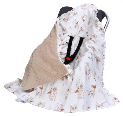 Productafbeelding van Omgoods - Baby Swaddle Dekentje voor Kinderwagen of Autostoel 90 x 90 cm