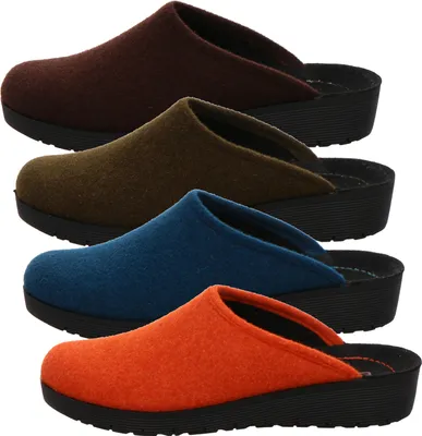 Produktbild von Rohde Damen 4322 Roma Pantoffeln Hausschuhe Softfilz, Größe:41 EU, Farbe:Braun
