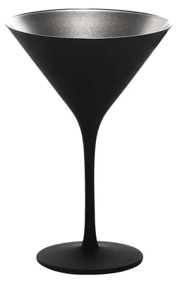 Produktbild von Neuerts Vorteilset: 2 x Stölzle Lausitz 6x ELEMENTS Cocktailschale schwarz-silber 140 00 25 EL097 und Geschenk + Spende