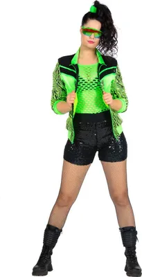 Produktbild von 80er Trainingsjacke neongrün Größe: 42