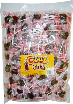 Obrázek produktu pro Cool Cola Mix lízátka 200 kusů jednotlivě balených v sáčku 1000g
