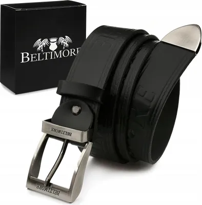 Produktbild von POLNISCHER breiter LEDERGÜRTEL für Jeans 524 Leder