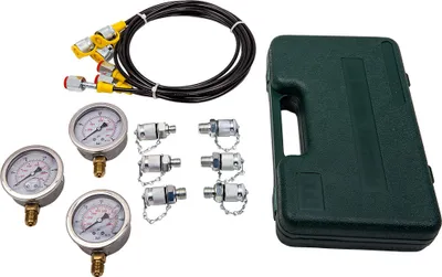 Produktbild von Hydrauliktester Hydraulik Manometer Set 250 - 600 bar Druckprüfer Werkzeug Test