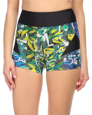 Produktbild von Merry Style Damen Badeshorts MS10-317(Schwarz/Muster1,34)