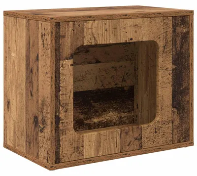 Zdjęcie produktu dla Domek dla kota vidaXL z drewna starego, 51 x 30 x 42,5 cm, materiał drewnopochodny