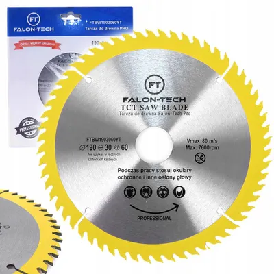 Produktbild von Falon-Tech Pro Kreissägeblatt 190mm 60 Zähne Holzbearbeitung