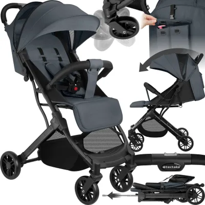 Produktbild von Buggy-Kinderwagen Finn Einhand-Klappmechanismus, mit 5-Punkt-Gurt, Feststellbremse, Schutzbügel für 0 bis 36 Monate geeignet, Belastbarkeit 15 kg