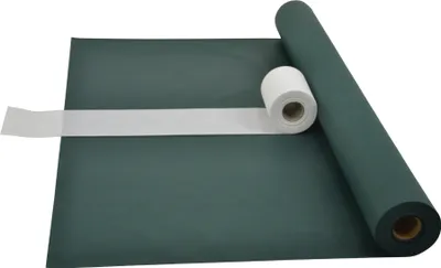 Produktbild von Sensalux Kombi-Set 1 Tischdeckenrolle 1m x 25m grün + Tischläufer 15cm weiß