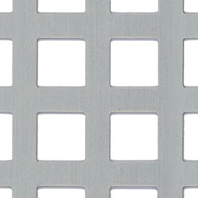Produktbild von Alberts Lochblech | Lochung: Quadratisch | Aluminium, silberfarbig eloxiert | 200 x 1000 x 0,8 mm