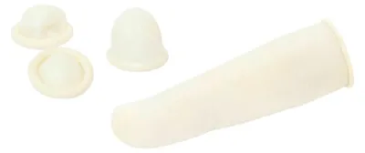 Immagine prodotto di Hygostar 26753 Latex-Fingerlinge weiß Gr. 8/M puderfrei
