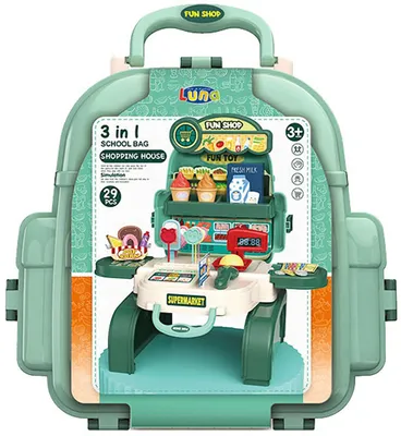 Produktbild von Luna Candy Rucksack 3in1 mit Zubehör 29-tlg. Kinder Süßwaren Süßigkeiten Spielset