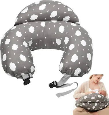 Produktbild von Stillkissen für Mama & Baby mit verstellbarem Gurt & abnehmbarem Bezug – ergonomisch, komfortabel & waschbar