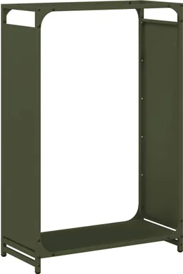 Produktbild von vidaXL Brennholzregal Olivgrün 60x28x90 cm Kaltgewalzter Stahl