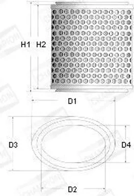 Produktbild von Luftfilter CHAMPION W237/606 Filtereinsatz