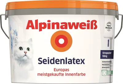Produktbild von Alpina Seidenlatex Alpinaweiß 5 L seidenglänzend