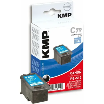 Immagine prodotto di KMP 1511,4051 KMP C79 Tintenpatrone schwarz kompatibel mit Canon PG-512