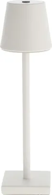 Produktbild von LED Tischleuchte, weiß, Touchdimmer, Akku, USB, H 38 cm