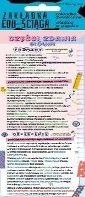 Obrázok produktu pre Zakładka edukacyjna Części zdania foliowana dwustronna