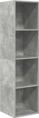 Zdjęcie produktu dla vidaXL Szafka ścienna pod TV betonowa szara 37x37x142,5 cm materiał drewnopochodny