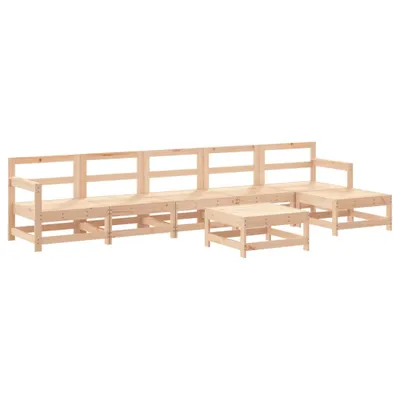 Produktbild von vidaXL 7-tlg. Garten-Lounge-Set Massivholz Kiefer