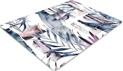 Produktbild von Stuhlunterlage Bürostuhlunterlage 120 cm x 90 cm Bodenmatte Bürostuhlunterlage - Marmorblumen