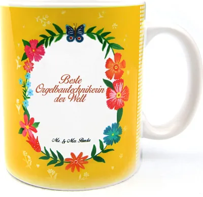 Produktbild von Mr. & Mrs. Panda Tasse Orgelbautechnikerin - Geschenk, Kaffeebecher, Gratulation, Kaffeetasse, Abschluss, Trinkbecher, Rente, Becher, Studium, Geschenktasse