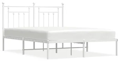 Obrázok produktu pre vidaXL Detská posteľ s čelom kovová biela 140x200 cm