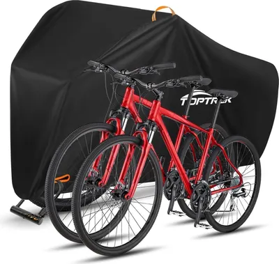 Image de Housse de vélo Toptrek étanche 420D tissu Oxford protection contre la pluie 210x110x95cm
