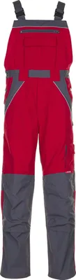 Produktbild von Größe 48 Herren Planam Plaline Latzhose rot schiefer Modell 2527