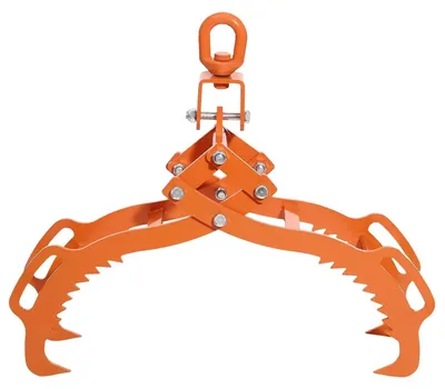 Produktbild von Forst Greifzange - Rückezange für Baumstämme - Öffnung 71 cm - Tragkraft 1202 kg - Stahl pulverbeschichtet - Orange