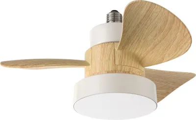 Zdjęcie produktu dla Wentylator sufitowy Perenz biały z oświetleniem LED 15 W i łopatkami ABS, 3 prędkościami, cichy, z pilotem, gniazdo E27 - średnica 36 cm