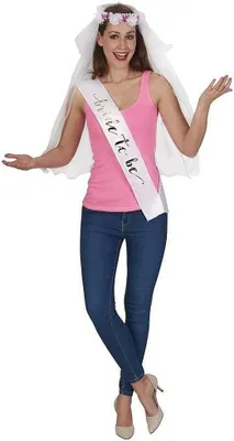 Produktbild von "Bride to Be" Brautschleier und Schärpe