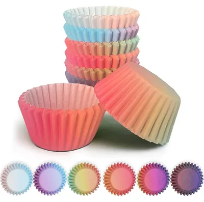 Obrázek produktu pro TRANKIELO® - Mini formičky na muffiny, 300 kusů - Vhodné do trouby i mikrovlnné trouby - Bezpečný a odolný design