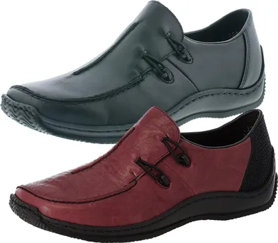 Produktbild von Rieker Damen Halbschuhe Slipper Leder L1751, Größe:41 EU, Farbe:Schwarz