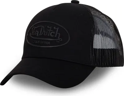 Produktbild von Von Dutch Originals Trucker Cap - CALIFORNIA Twill Rubber T/T Black