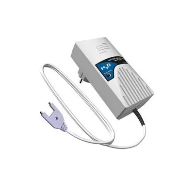 Produktbild von Schabus Wassermelder SHT 240 – Steckbarer 230 V-Wassersensor mit 2,8 m Gabel-Sensorleitung, akustisch + optisch, 90 dB, Plug-and-Play